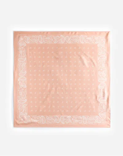 Madewell Medium Silk Bandana In Gold