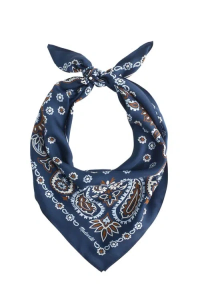 Madewell Medium Silk Bandana In Neutral