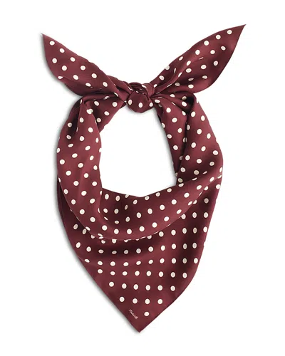 Madewell Medium Silk Bandana In Brown