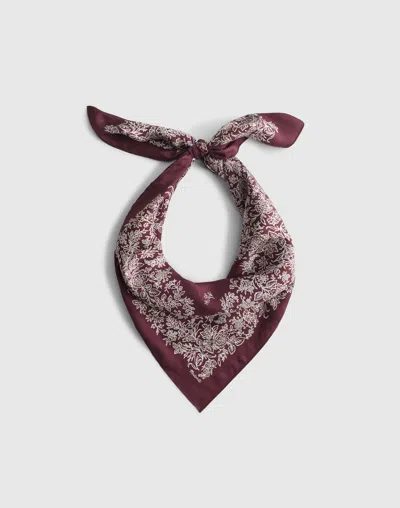 Madewell Medium Silk Bandana In Purple