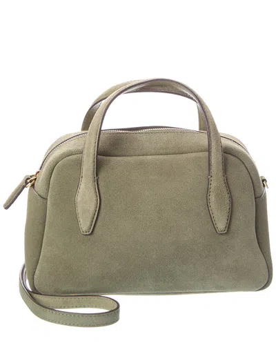 Madewell Medium Suede Crossbody In Green