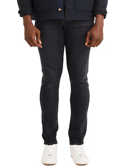 Madewell Mens Athletic Slim Dark Wash Straight Leg Jeans In Multi