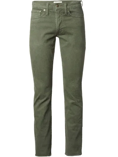 Madewell Mens Mid-rise Straight Leg Slim Jeans In Green