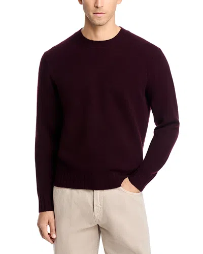 Madewell Merino Wool Crewneck Sweater In Burgundy