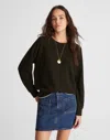 Madewell Merino Wool Sweatshirt In Black