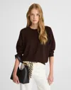 Madewell Merino Wool Sweatshirt In Brown