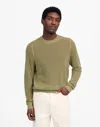 Madewell Mesh-knit Crewneck Sweater In Brown
