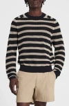 Madewell Mesh-knit Crewneck Sweater In Black