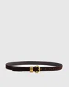 Madewell Metal Keeper Genuine Calf Hair Belt In Brown