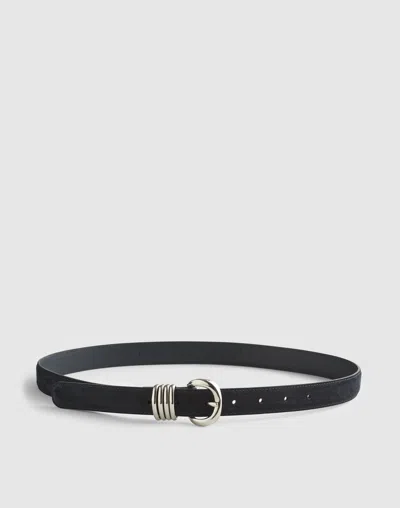 Madewell Metal Keeper Belt In Blue