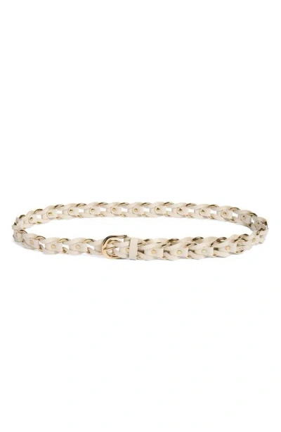 Madewell Metal Ring Woven Belt In White
