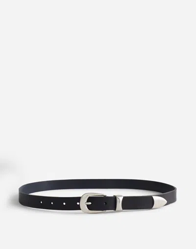 Madewell Metal-tipped Three-piece Leather Belt