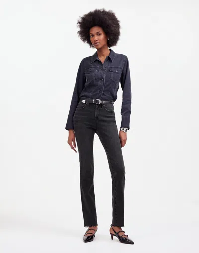 Madewell Mid-rise Stovepipe Jeans In Armand Wash