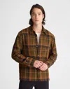 Madewell Midweight Flannel Button-up Shirt In Green