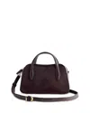 Madewell The Mini Belted Genuine Haircalf Crossbody Bag In Brown