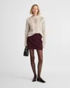 Madewell Tweed Miniskirt In Neutral