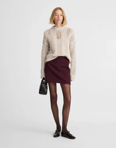Madewell Mini Skirt In Neutral