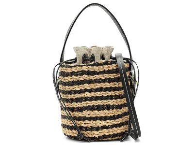 Madewell Mini Straw Basket Bag Cross Body Handbags Natural Multi 1: One Size In Black