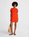 Madewell Mini Tee Dress In Red