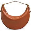 Madewell Mini The Essential Convertible Top Handle Crossbody Bag In Warm Cinnamon