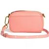 Madewell Mini The Leather Carabiner Crossbody Bag In Dried Blossom