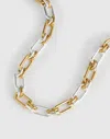 Madewell Mixed-metal Chunky Link Chain Necklace In Metallic