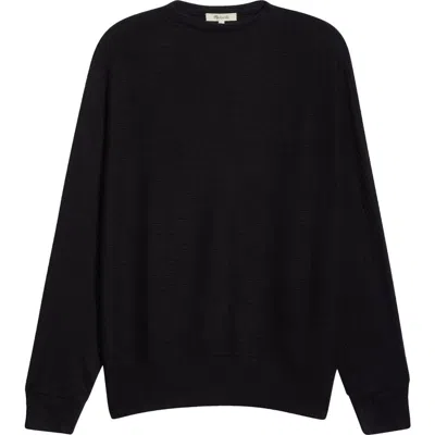 Madewell Mock Neck Dolman Sleeve Sweater In Black