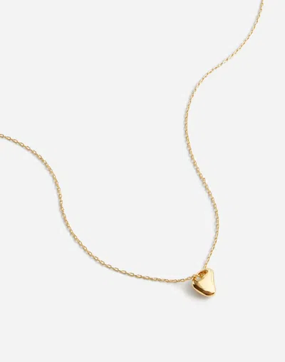 Madewell Molten Pendant Necklace In Pale Gold