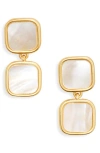 MADEWELL MOTHER-OF-PEARL DROP EARRINGS