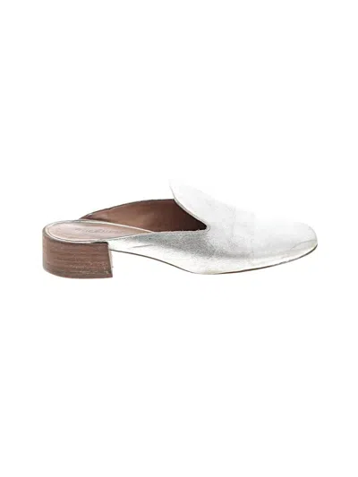 Pre-owned Madewell Mule/clog In Silver