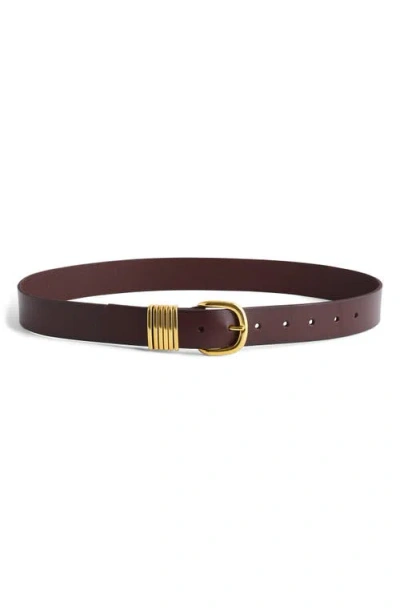 Madewell Multi-keeper Belt In Cherry Wood