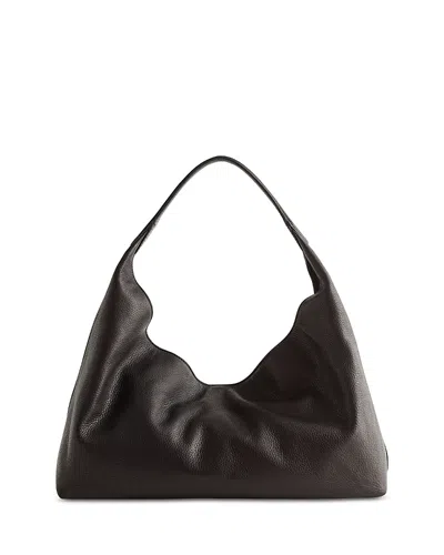 Madewell Mylie Leather Shoulder Bag In Black