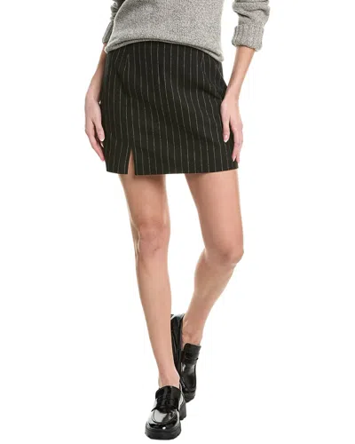 Madewell Naomi Wool-blend Mini Skirt In Black