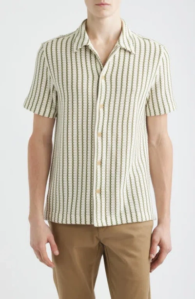 Madewell Naples Stripe Shirt In Green