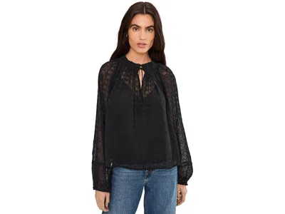 Madewell Nayla Lace Top In Black