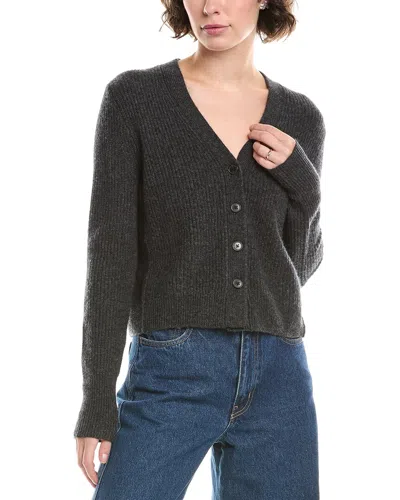 Madewell Newbury Shrunken Wool & Cashmere-blend Cardigan In Green
