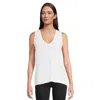 Madewell Northside Tank Top Women's White Cotton V-neck Pullover Red221 In White