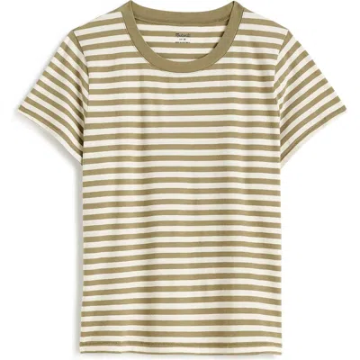 Madewell Northside Vintage Stripe Cotton T-shirt In Cargo