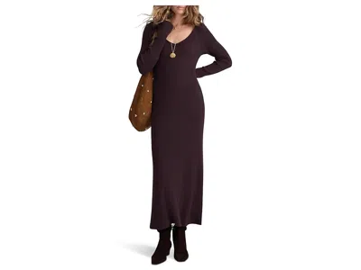 Madewell Nova Vneck Snowy Dress In Brown