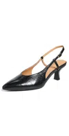 Madewell The Debbie Slingback Pump In True Black