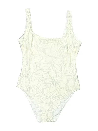 Pre-owned Madewell One Piece Swimsuit In White