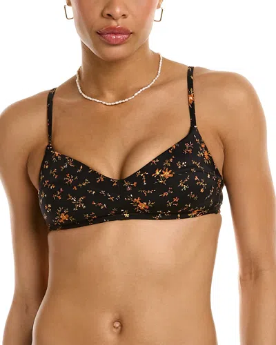 Madewell Ora Seamed Bikini Top In Animal Print