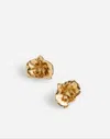 Madewell Orchid Statement Stud Earrings In Polished Bronze