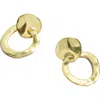 Madewell Organic Circle Earrings In Vintage Gold