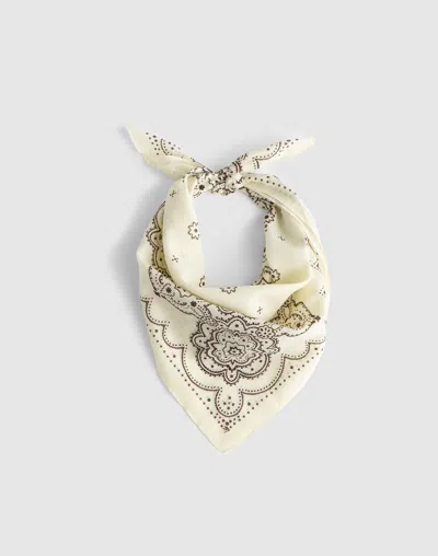 Madewell Organic Cotton Bandana In Neutral