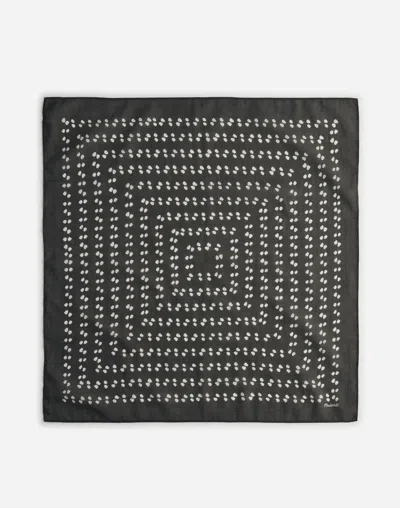 Madewell Organic Cotton Bandana In Soft Charcoal