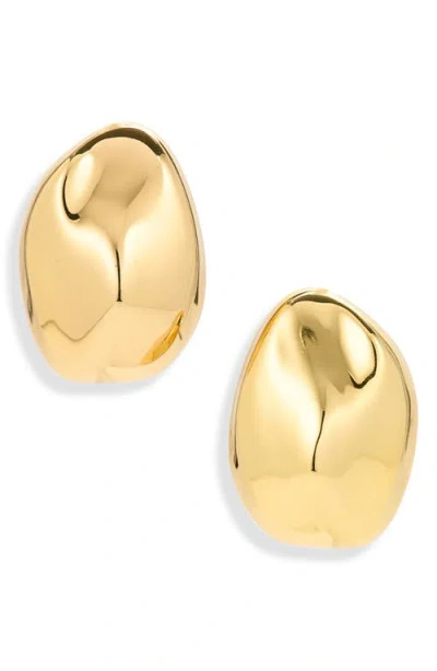 Madewell Organic Droplet Statement Stud Earrings In Gold