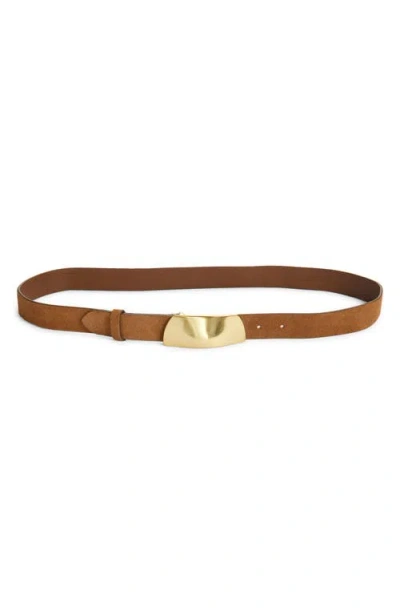 Madewell Organic Hardware Suede Belt