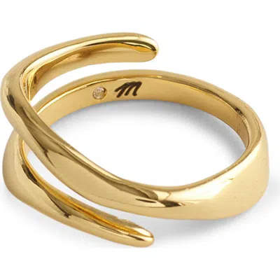 Madewell Sculptural Illusion Statement Ring In Gold