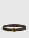 Madewell Oval Buckle Belt In Brown